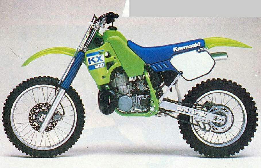 Hare Adgang levering 1988 - 1989 Kawasaki KX 500