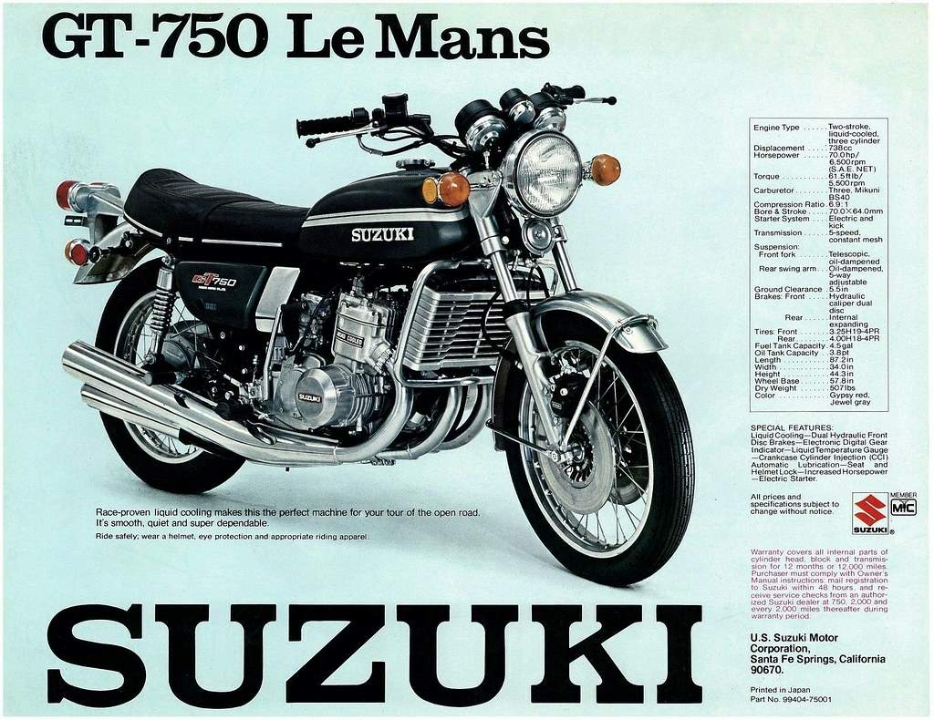 The Original 750cc Two-Stroke - The Suzuki GT750 Le Mans