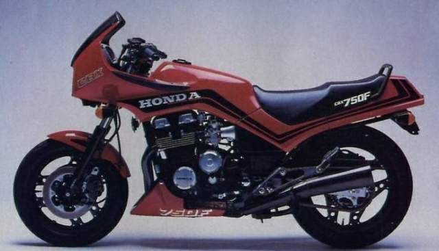 1986 Honda CBX 750 F specifications and pictures